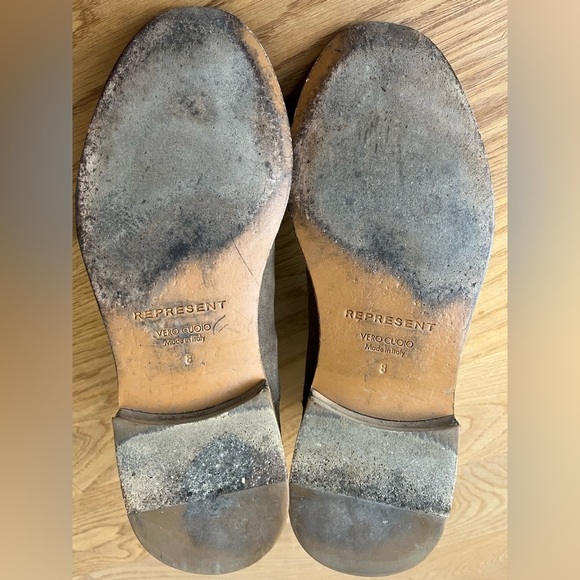 Represent Brown Suede Mens Chelsea Boots, Size 41 EU - Picture 4 of 5